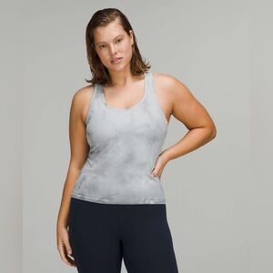 Lululemon Swiftly Tech Racerback Tank Top 2.0 Race Length Marble Dye Rhino Grey